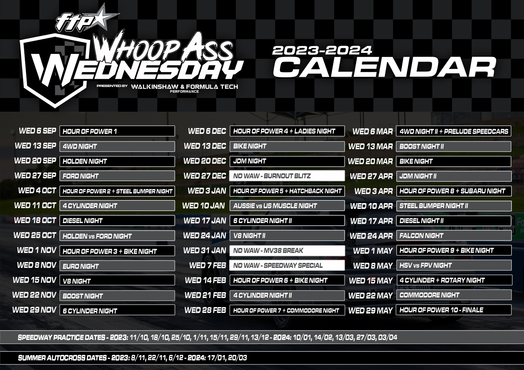Whoop Ass Wednesday is back for 2023-24!
